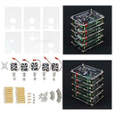 Stackable Case with Cooler Fan, Five-Layer Transparent Acrylic Case Enclosure