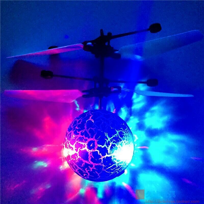 Fantastic Infrared Induction Drone Flying Flash LED Lighting Ball HelicopterI6L7