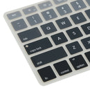 English Rubber Keyboard Cover Protector Film for Macbook Air 13/15/17" Gray