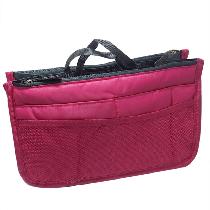 Portable Travel Toiletry Handbag Organizer Cosmetics Storage Pouch (Red) A