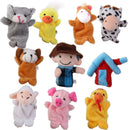 Baby Educational Plush Toys Finger Puppets Story Old MacDonald's Farm 10pcs