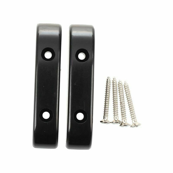 2pcs Black Thumb Rest Tug Bar Finger Pull for Bass Guitar