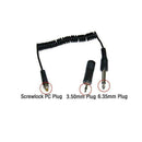 RF-603 YN-622C 6.35mm to male PC Sync Cable + 3.5mm Adapter AU Z7R2