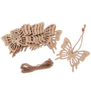 10Pcs Wooden BUTTERFLY Cardmaking Scrapbooking Craft Embellishment Wedding