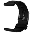 Watchband Replacement for Suunto Traverse/CORE Brushed Steel(Black)