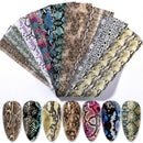 Nail Foils Colorful Serpentine Nail Art Transfer Stickers Decals DIY Manicure H7