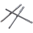 10pcs/set 100mm Alloy Steel S2 Slotted Phillips Screwdriver Bits Batches