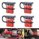 4Pcs Battery Quick Connect Kit -50A Wire Harness Plug Disconnect Winch Trailer