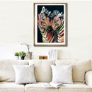 Colourful Zebras 5D DIY Full Drill Diamond Painting Embroidery Needlework