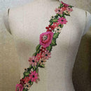 Flower Embroidered Trim Lace Ribbon DIY Hollow Wedding Craft D0T8 L0Z1 X8B0
