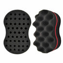 Double Sided Barber Hair Brush Sponge Dreads Locking Twist Coil Afro Curl W