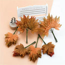 12pcs Christmas Leaves Home Scrapbooking Flower Wall Gifts Diy Artificial Plants