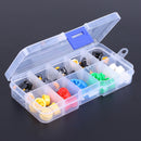 Tactile Push Button Switch Momentary Tact & Cap 12x12x7.3mm Kit Arduino 3C
