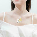 Fashion Heart Shaped Cross Pendant Necklace For Couple Love Jewelry Gift K4 Y7A9