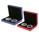 2pcs Coin Case for 40MM Coin Display Box w/ Double Clear Capsule -11.4x8.4cm