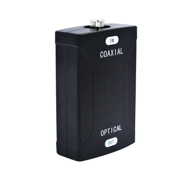 Coax Coaxial RCA To Optical Toslink Spdif Digital Audio Converter Adapter