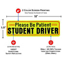 Set Of 3 Student Driver Magnet Highly Reflective New Driver Vehicle Bumper  L8Y4