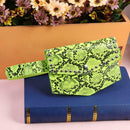 Removable Wrist Bag Serpentine Fanny Packs Women Crossbody Leather Rivet Bags