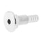 1/2" Hose Barb Cast Stainless Steel Barbed Marine Boat Thru Hull Fitting