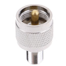 1x F Female to UHF Male Jack RF connector converter adapter JR