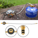 Stove Burner Furnace Connector Gas Tank Adapter Valve for Outdoor Camping