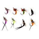 40pcs Fly Hooks Fishing Trout Salmon Wet Flies Fishing Hook Lures Assorted