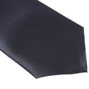 Men Dark Blue Polyster Zip Up Zipper Tie Necktie