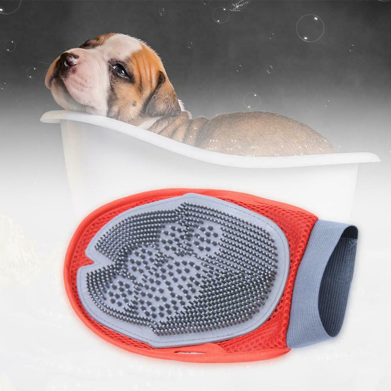 Pet Cat Glove Grooming Brush Silicone Massage Hair Removal Mitten Accessory