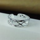 Celebrity Fashion Simple Sliver Plated Adjustable Toe Ring Foot Jewelry  LJ