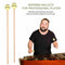 1 Pair Marimba Mallets, Percussion Mallets with Yarn Head and Smooth Wood H