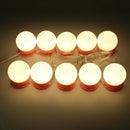 5V USB LED Makeup Mirror Light Hollywood Vanity Light 10 Bulbs Kit (Pink)