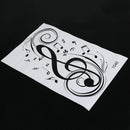 Beat Note music wall art stickers,vinyl wall stickers music decor,Graphic A