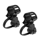 2 Pieces Torch Holder  Mounting Clip 360 Rotation for Cycling