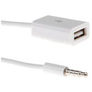 5X(3.5mm Male AUX Audio Plug Jack To USB 2.0 Female Converter Cable Cord C Y4F7)