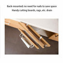 Double Layer Iron Kitchen Cabinets Shelf Chopping Board Storage Rack Shelve