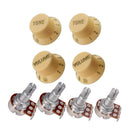 Guitar Potentiometer A500K B500K Volume Tone Control Knob Accessories DIY