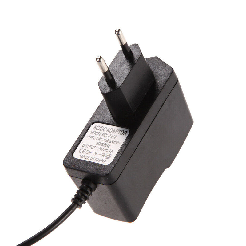 AC 100-240V Converter Adapter DC 5.5 x 2.5MM 7.5V 1A 1000mA Charger EU Plug