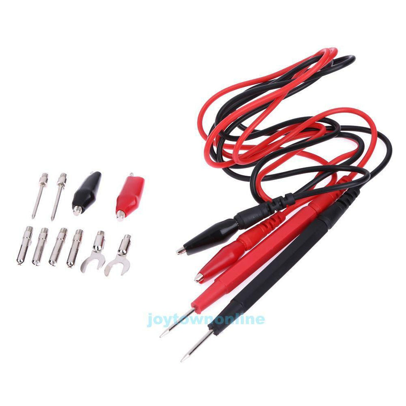 1 Set Multifunction Digital Multimeter Probe Test Cable Lead Alligator Clip Tool