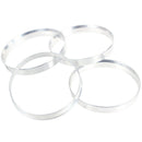 4 x Universal Aluminum Hub Centric Ring Wheel Spacer Set 74.1mm O/D 72.6mm