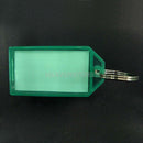 40PCS Plastic Luggage ID Label Key Tags Keychains Key Chain Fobs Ring Name Card
