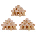 30x Wooden Empty Sewing Bobbins Spools Thread Ribbon Holder 47x31mm