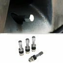 10x TR48E Bolt-in Auto Car Tubeless Wheel Tire Valve Stems Dust Caps A MDD