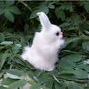 2PCS Realistic Mini Bunnies Lifelike Rabbits Plush Furry Animal Furry Decoration