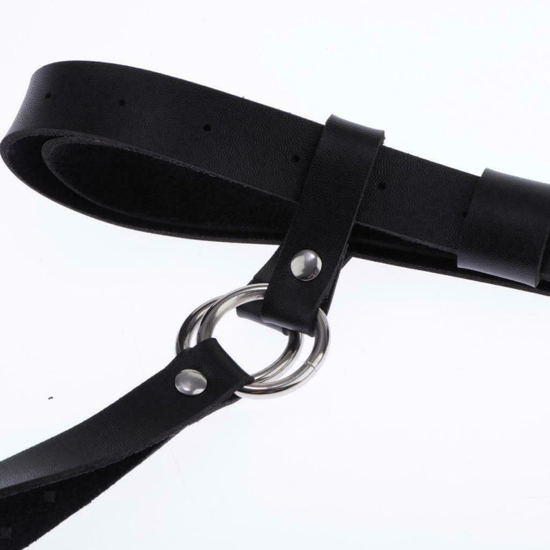 Sexy Heart Leg Garter Belt Anti-Slip Clips Elastic Punk Harness
