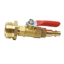 2pcs/set 3/4inch Female Winterize Blowout Adapter With Ball Valve 1/4inch Male