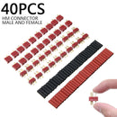 40x T Plug Male Female Connectors Deans Style+Heat Shrink For RC LiPo Battery