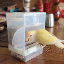 Proof Bird Poultry Feeder Automatic Acrylic Food Container Parrot Pigeon Splash3