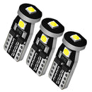 4 Pcs T10 White 2W 3030 3SMD Canbus Error Free LED Interior Lights 147 152 158