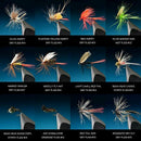 Fly Fishing Flies Kit - 100pcs Handmade Fly Fishing Lures - Dry/Wet Flies,S