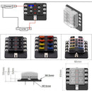 32V Auto Car Boat 8Way Circuit Standard ATO ATC Blade Fuse Box Block Holder